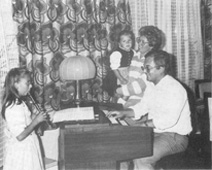 Heinz Peter Reisinger mit seiner Familie